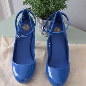 Melissa Jelly Shoes Blue Heels